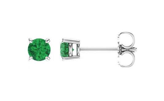 Emerald Stud Earrings