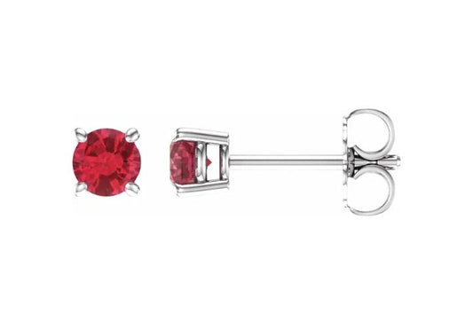 Ruby Stud Earrings 