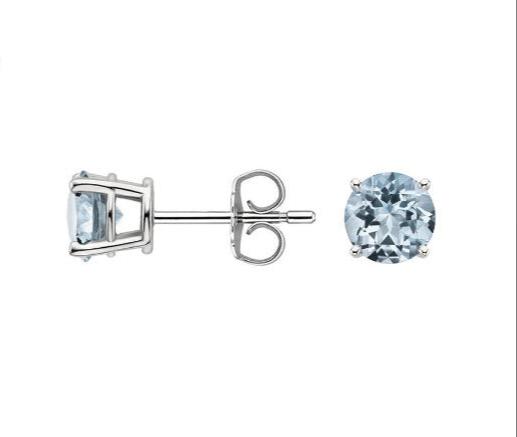 Aquamarine Studs