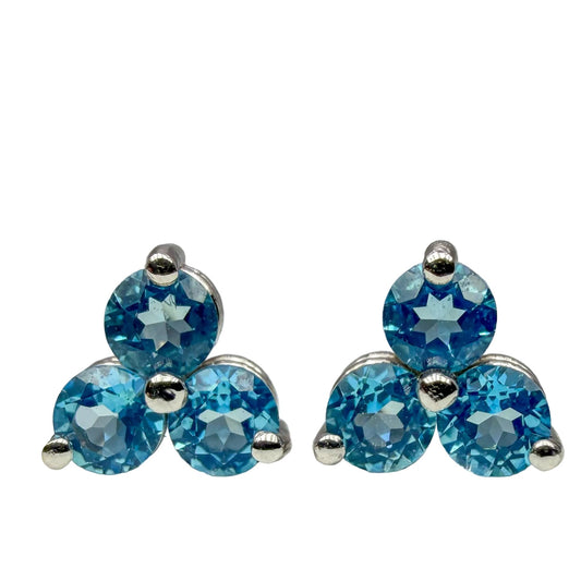 Blue Topaz Studs