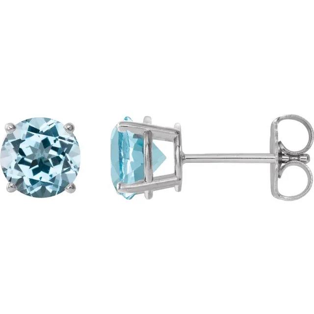 Blue Topaz Studs