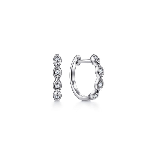 Diamond Huggie Earrings