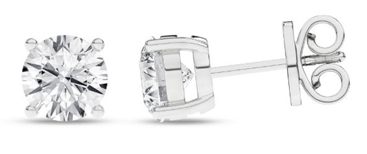 Synthetic Diamond Stud Earrings