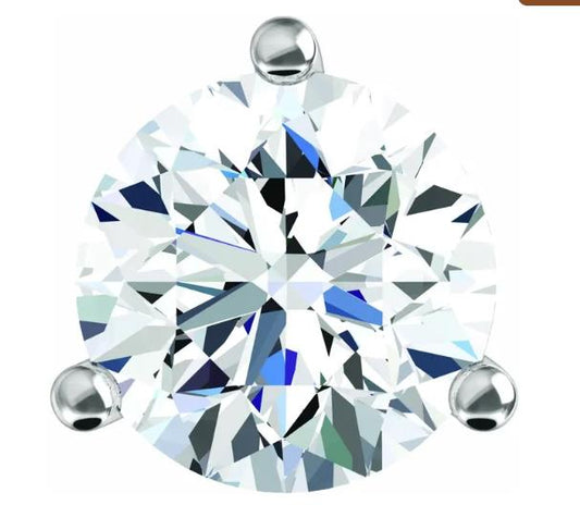 Synthetic Diamond Stud Earrings