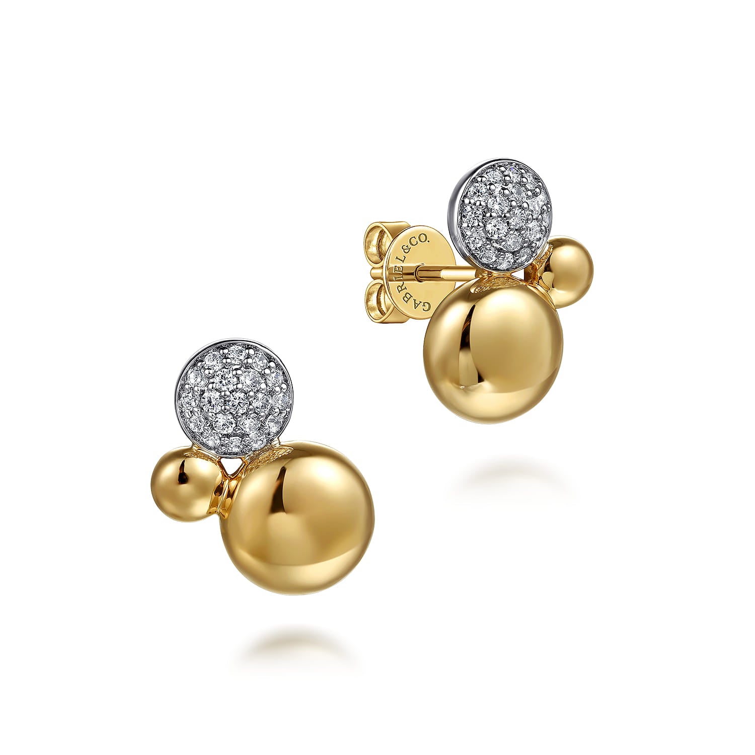 Pave Diamond Stud Earrings