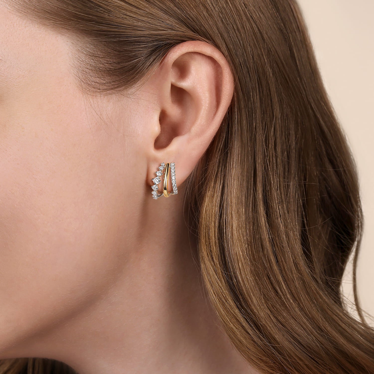 J Hoop Earrings