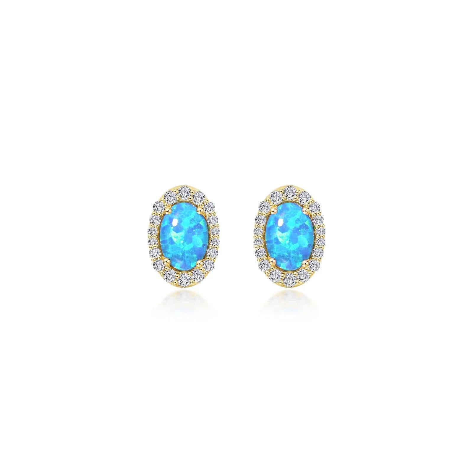 Oval Stud Earrings