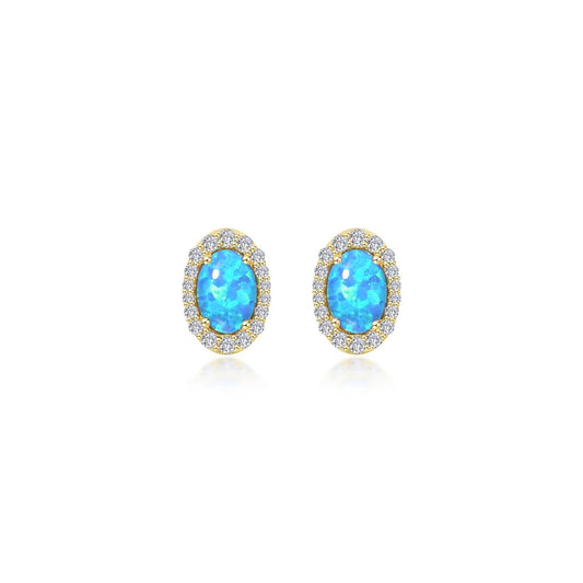 Oval Stud Earrings