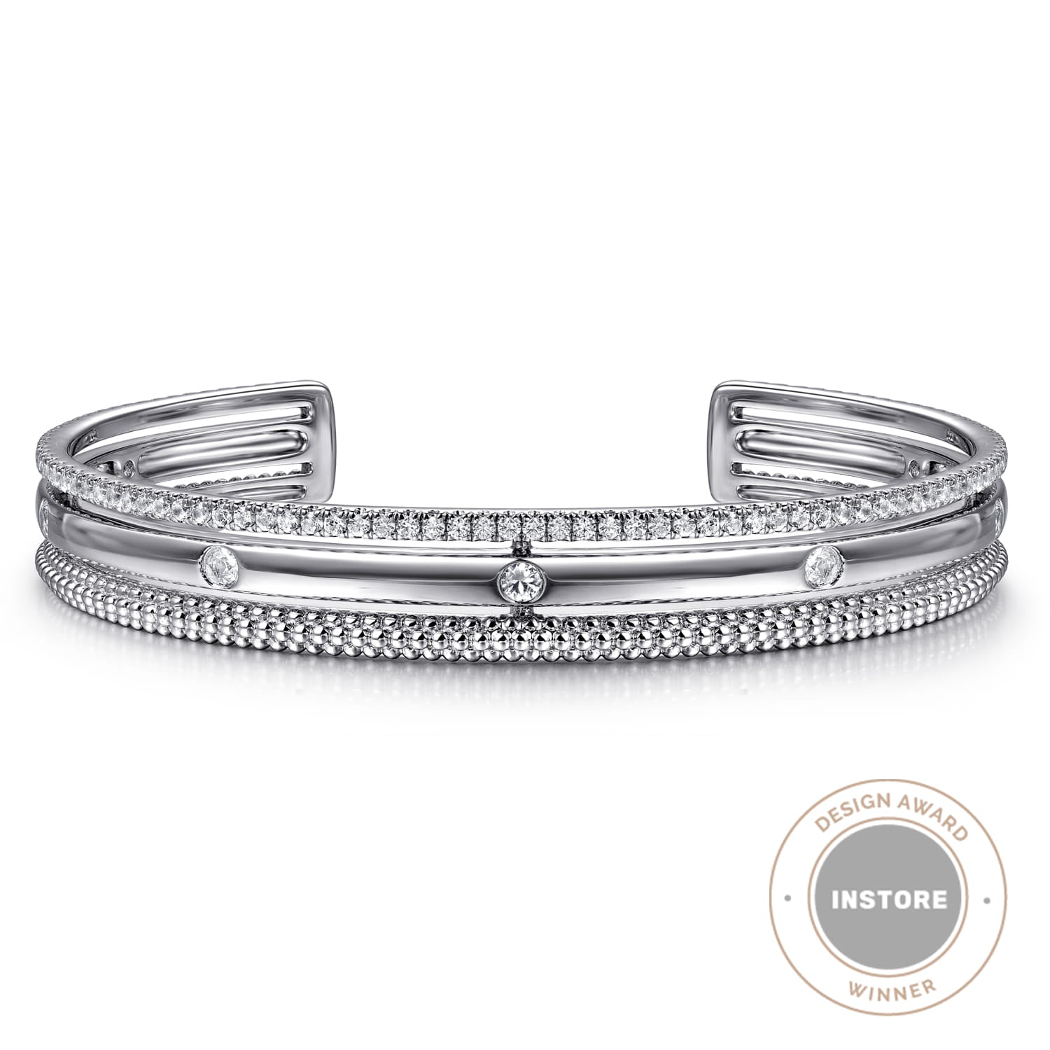 Sapphire Multi Row Cuff