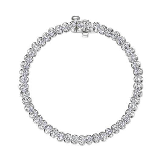 Aria Half- Bezel Tennis Bracelet