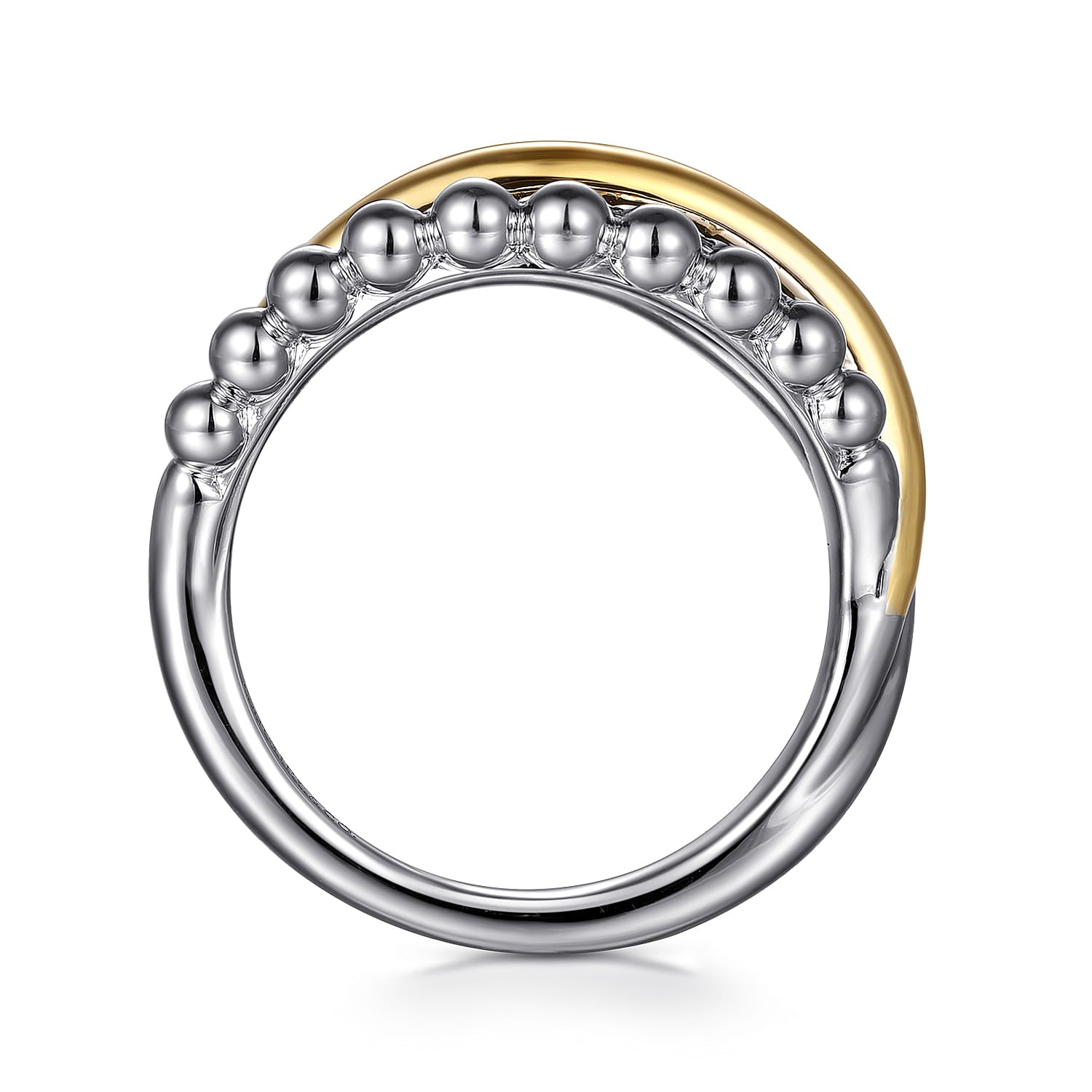 Sterling Silver and 14K Yellow Gold Bujukan Ring