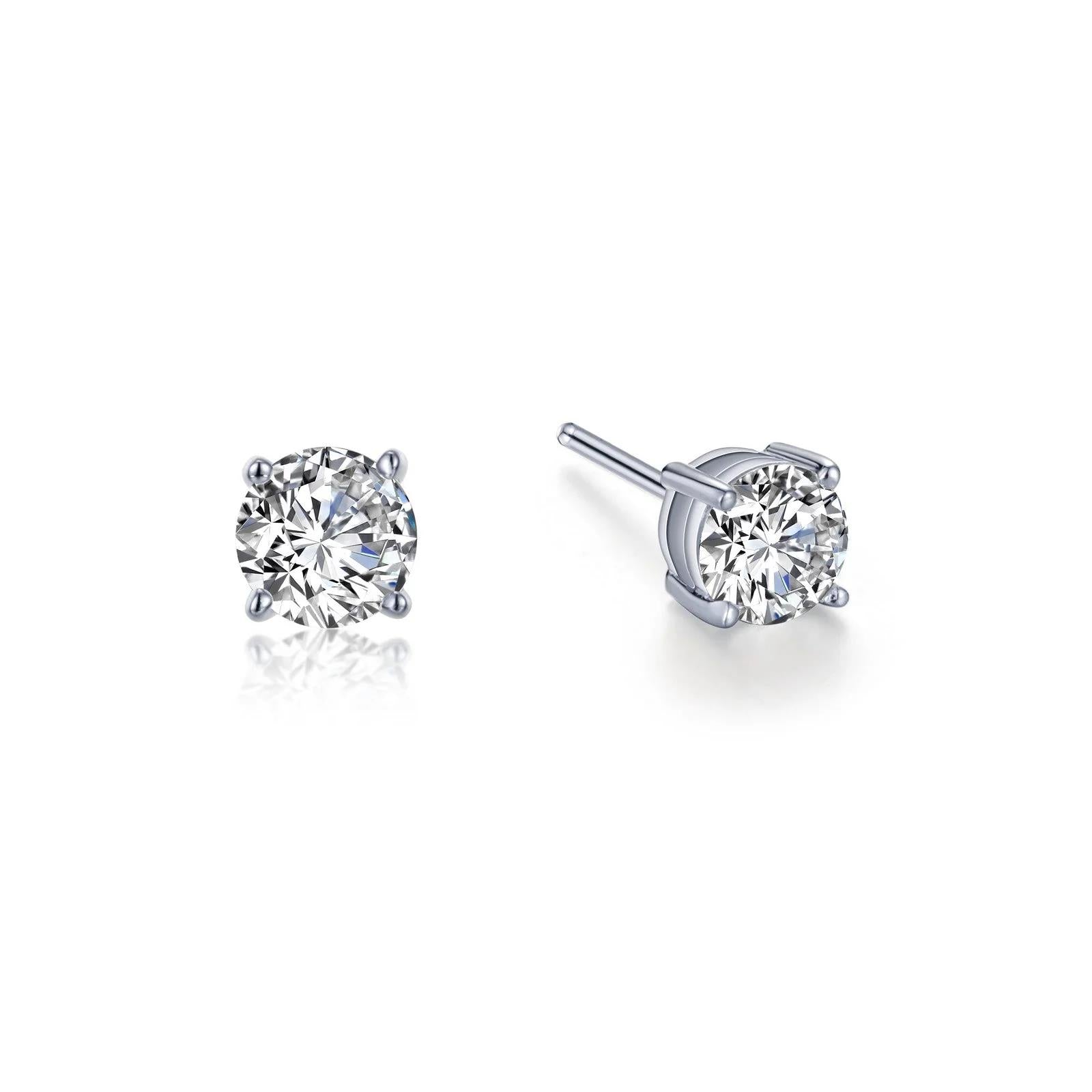 Simulated Solitaire Stud Earrings