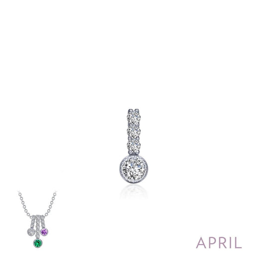 April Birthstone Love Pendant - Warwick Jewelers