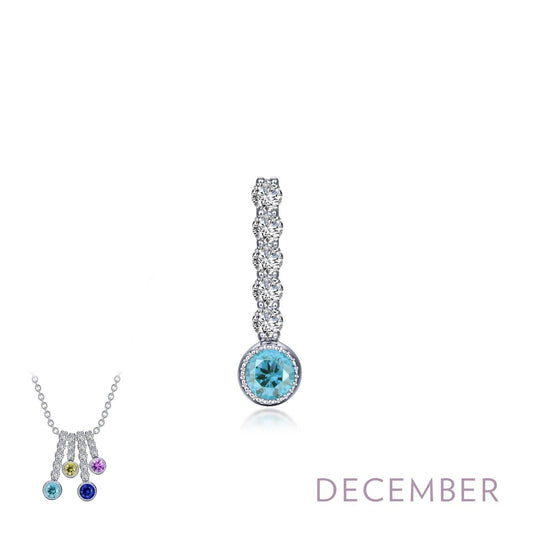 December Birthstone Love Pendant Large - Warwick Jewelers