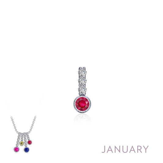January Birthstone Love Pendant - Warwick Jewelers