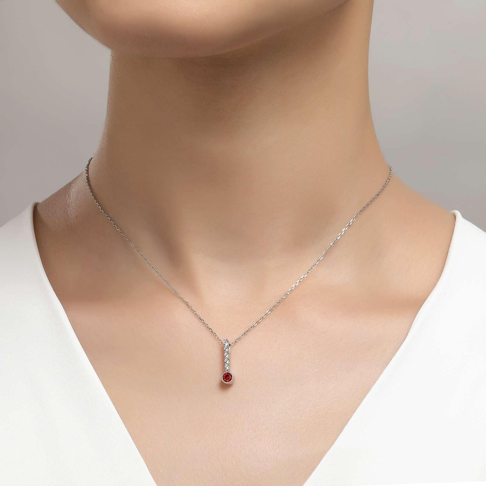 January Birthstone Love Pendant Large - Warwick Jewelers