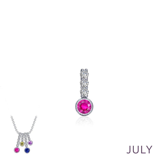 July Birthstone Love Pendant - Warwick Jewelers