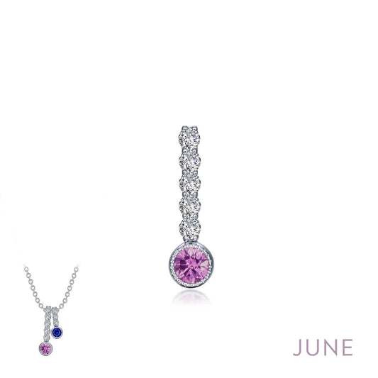 June Birthstone Love Pendant Large - Warwick Jewelers