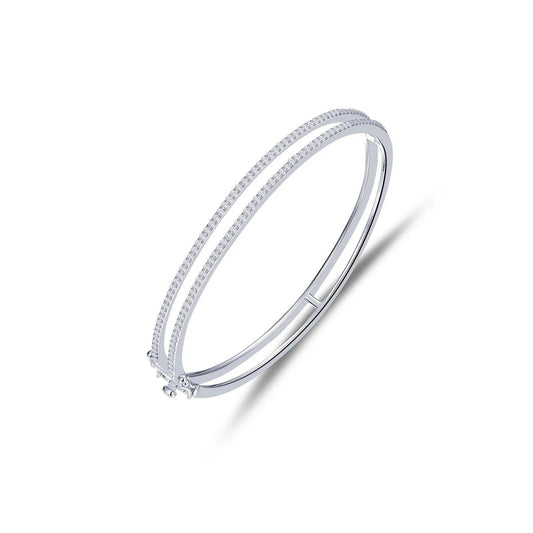 Silver Classic Hinged Bangle - Warwick Jewelers