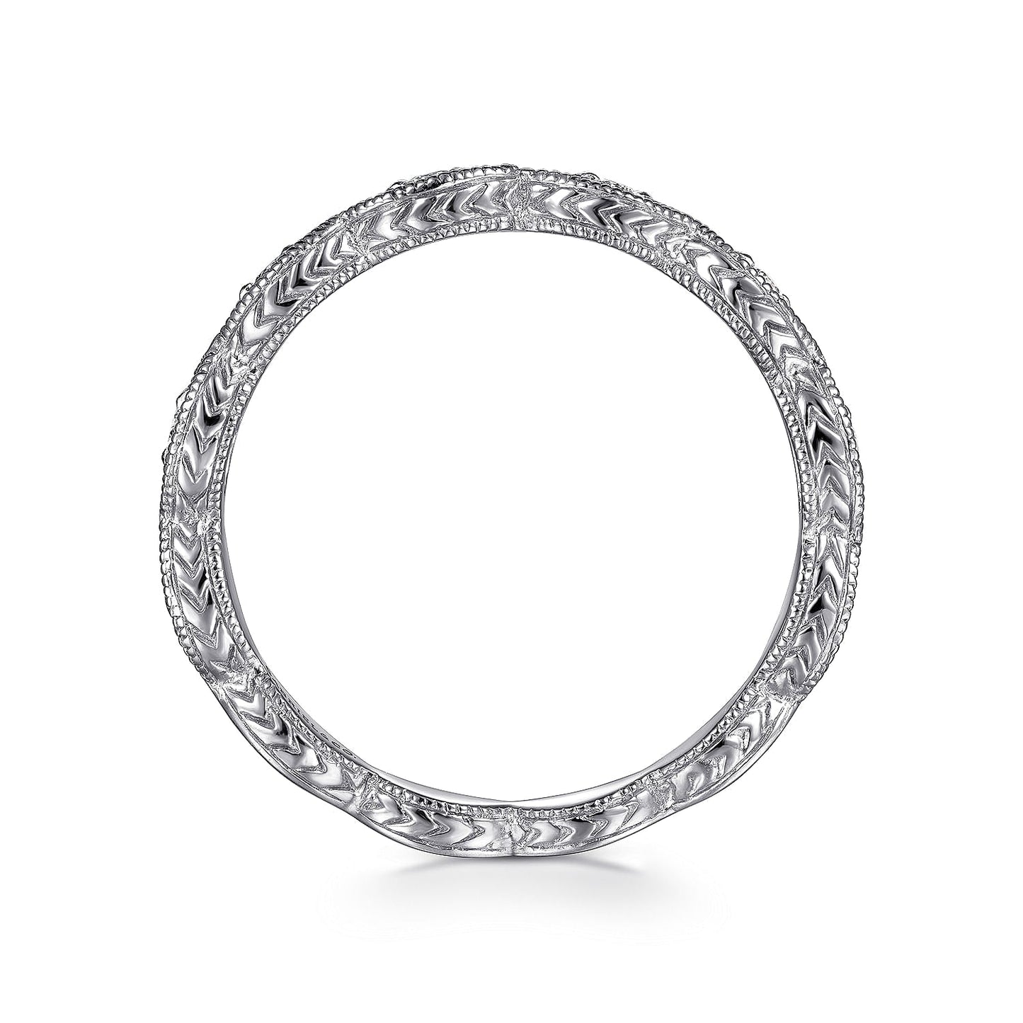 Stackable 14K White Gold Diamond Stackable Ring - Warwick Jewelers