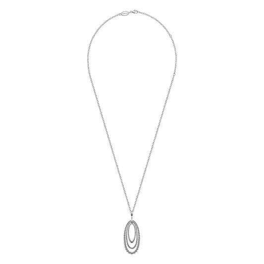 Sterling Silver Bujukan and Rope Circle Pendant Necklace - Warwick Jewelers