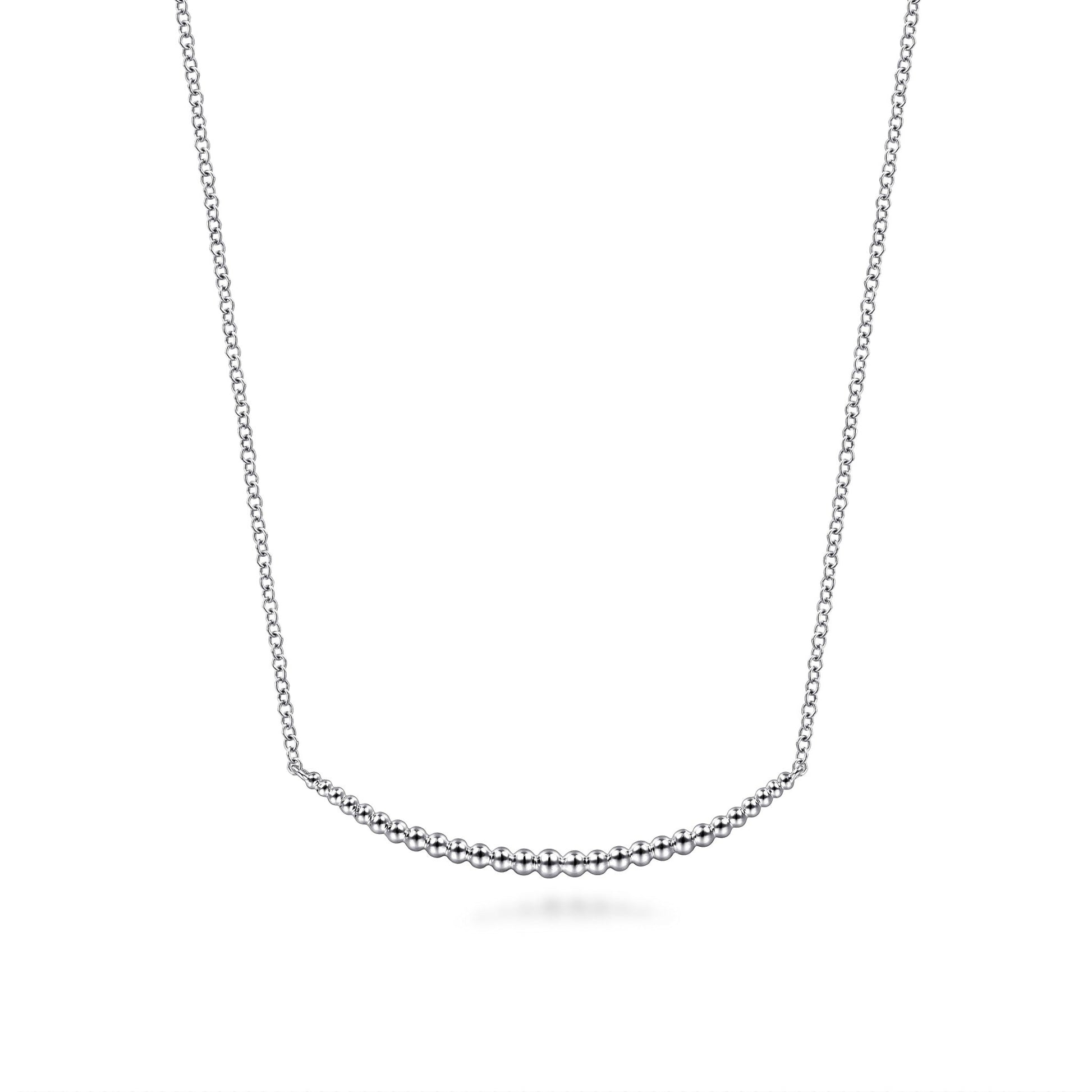 Sterling Silver Bujukan Bead Bar Necklace - Warwick Jewelers