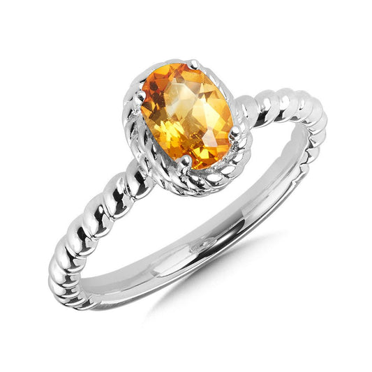Sterling Silver Citrine Ring - Warwick Jewelers