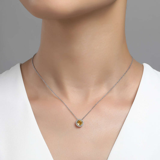 Sterling Silver November Birthstone Necklace - Warwick Jewelers