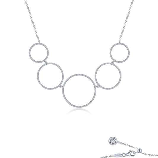 Trendy Sterling Silver Five-Circle Necklace - Warwick Jewelers